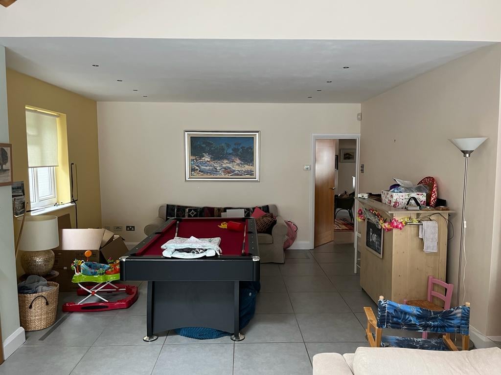 Room before the open-plan kitchen renovation